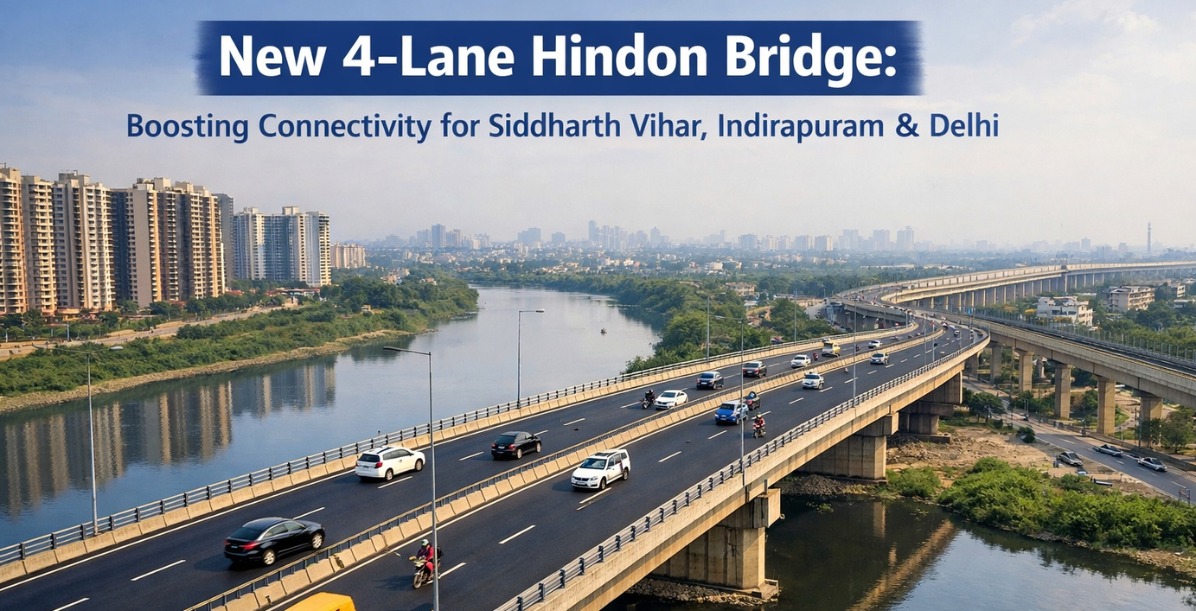 New 4-Lane Hindon (Harnandi) Bridge Approved in Ghaziabad: What It Means for Siddharth Vihar, Indirapuram & Delhi Connectivity